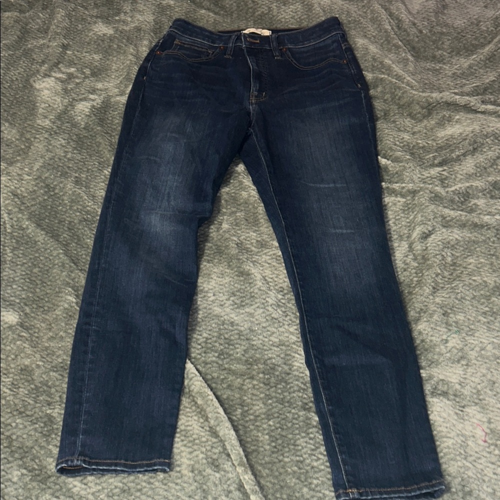 Madewell Dark Blue high Rise skinny Leg Jeans